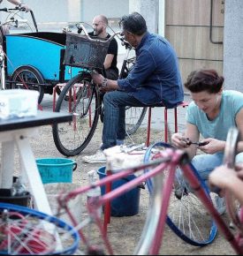 Cykelköket, kuchnia rowerowa, prace konserwacyjne